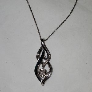Silver 925 & Diamond Pendant